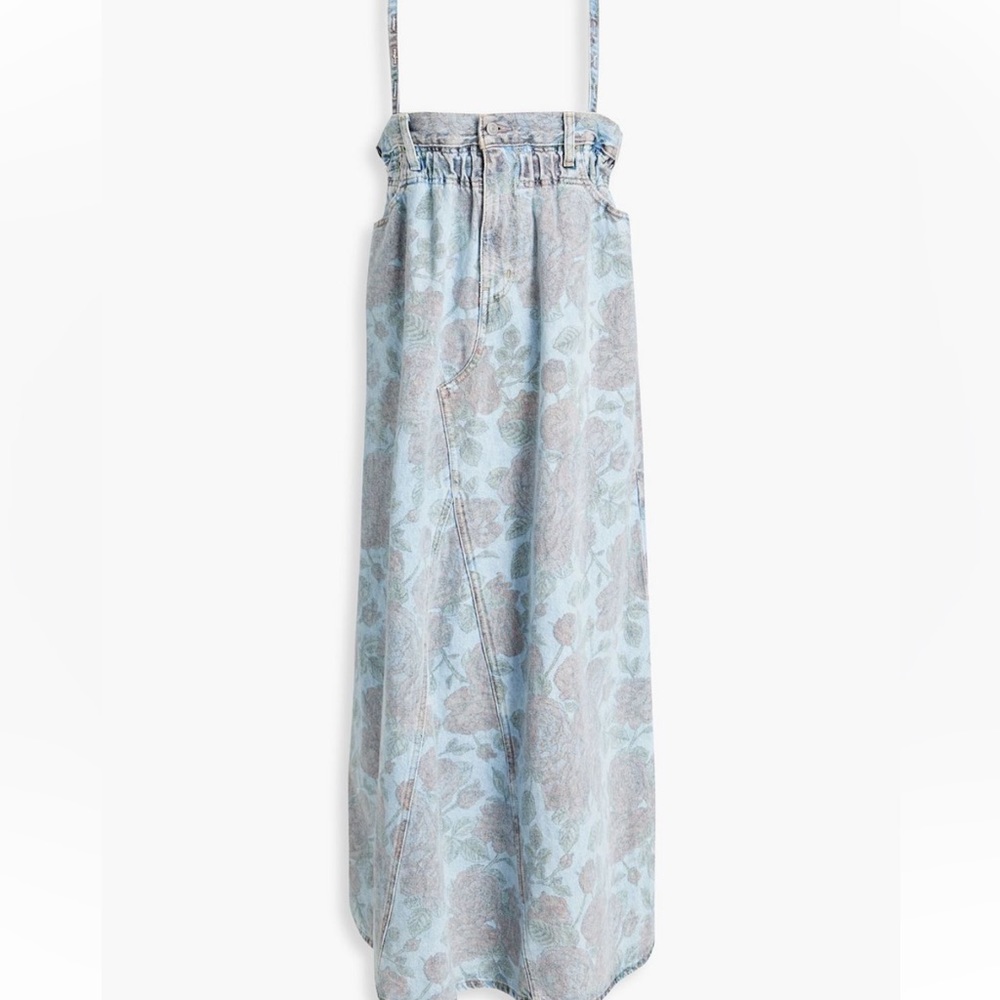 Ganni x Levis Womens denim maxi dress size small